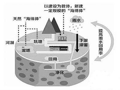             	下雨时像海绵一样吸收雨水，需要的时候能将雨水“吐”出来。海绵乡村，借助自然力量排水，“源头分散”“慢排缓释”，就近收集、存蓄、渗透、净化雨水，让乡村如同生态“海绵”般舒畅地“呼吸吐纳”