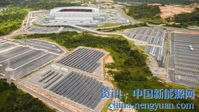                                                                                                                                                 	　　拉丁美洲最大的太阳能园区２８日在巴西东北部皮奥伊州落成，园区内共安装９３万块太阳能板，装机容量２９２兆瓦，可为３０万户居民供电。	　　这个名为&ldquo;新奥林达&rdquo;的太阳能园区占地面积近６９０公顷