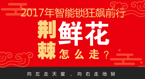             	从几年前不起眼的“小五金”到如今智能家居的“入口级”单品，智能锁行业的成长速度不可小觑。无论是智能锁众筹情况，还是资本市场看，均可得出2017年智慧锁行业发展迅猛的结论