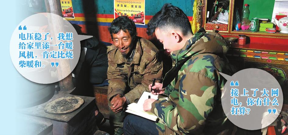　　记者在采访玉麦乡村民巴桑。王建君 摄　　开栏的话 东风解冻，年味渐浓