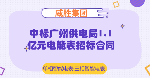 【中国仪表网 仪表企业】近日,威胜集团宣布,集团成功中标广州供电局2018年电能表框架项目招标,预计夺得合同金额约为1.1亿元人币,中标产品包括单相智能电能表(费控)及三相智能电能表(费控),分别占中标比例的40%及50%,位列中标公司第一位。 威胜集团为威胜集团控股有限公司核心子公司,成立于2000年,是能源智能计量、智能配用电与能效管理整体解决方案的供应商,于2005年12月在香港主板上市