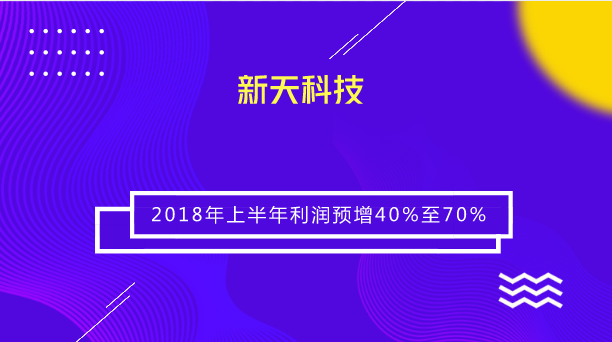 　　【中国仪表网 仪表企业】7月12日，新天科技发布公告称，公司预计2018年上半年归属于上市公司股东的净利润为5030.20万元至6108.10万元，同比增长40%至70%。&nbsp;&nbsp;　　新天科技表示，公司净利润较上年同期同比上升，主要原因为报告期内，公司智能水表、智能燃气表业务均实现了良好增长，市场份额进一步扩大；公司控股子公司上海肯特经营业绩实现了大幅增长，助推公司业绩提升；公司非经常性损益净额预计为992万元，上年同期经调整后的非经常性损益净额-294.37万元