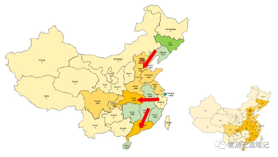 原标题：中国产业大迁移【智慧工厂】              中国产业大迁移并没有发生在传统产业，而是发生在新兴产业。传统制造在出清过程中向低成本、高效率地区集聚