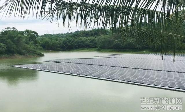 日前，位于台湾的阳光电源某漂浮式光伏电站项目突遇罕见枯水期，部分湖床见底甚至龟裂。由于湖床不平坦，漂浮方阵出现变形，一个主浮体甚至被湖底&ldquo;不期而遇&rdquo;的树桩顶弯了&ldquo;腰&rdquo;
