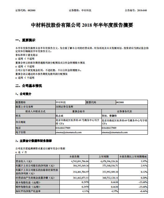  　　近日，中材葉片發(fā)布2018年半年報，報告稱：報告期內(nèi)，中材葉片銷售風電葉片1338MW，中材葉片實現(xiàn)營業(yè)收入8.47億元。
　　產(chǎn)品結(jié)構(gòu)方面，報告期內(nèi)銷售2MW及以上功率葉片合計1,196MW，占總銷量的89%；1.5MW葉片合計142MW，占總銷量的11%