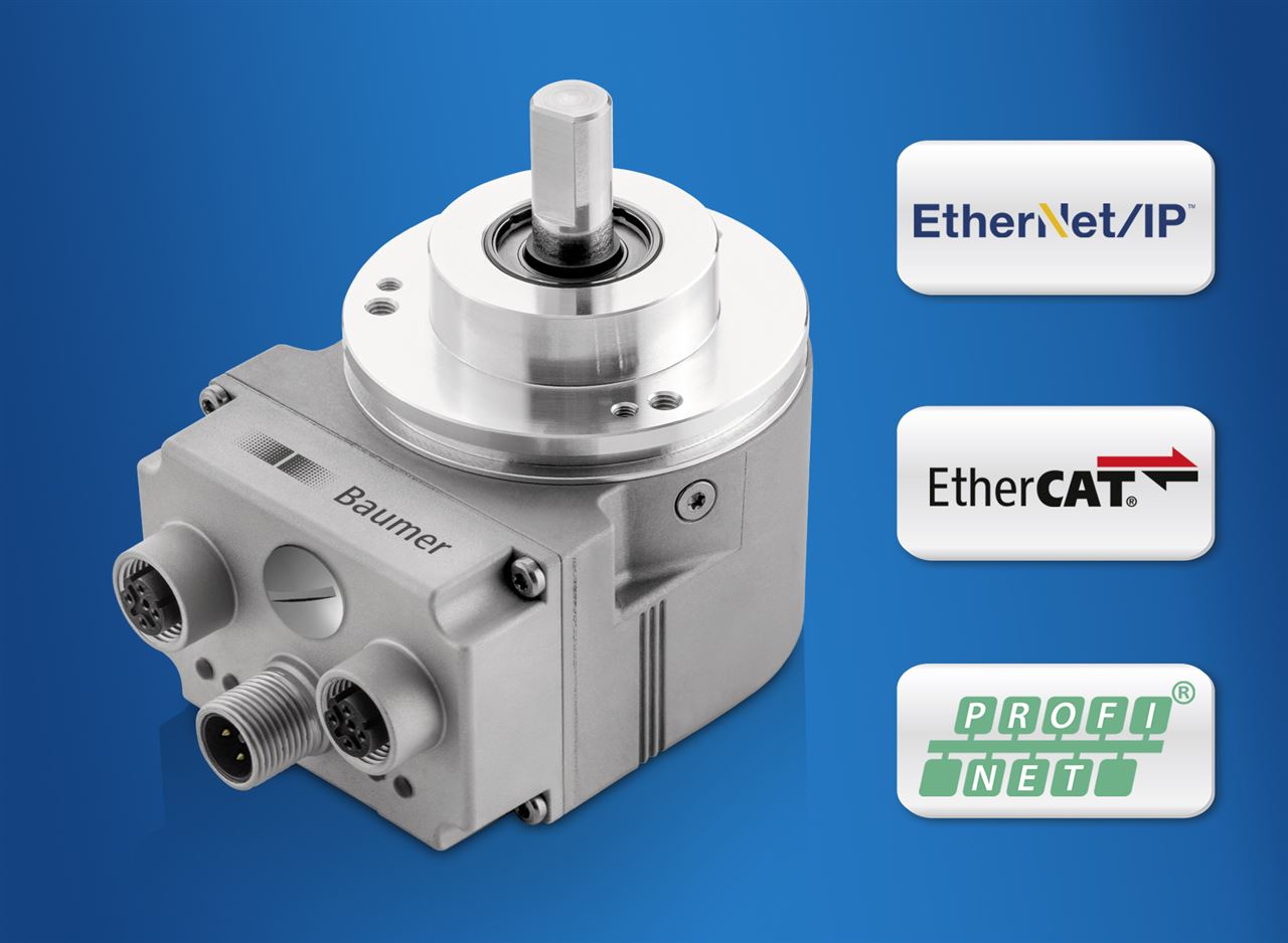 　　【中国仪表网 仪表新品】从PROFINET、EtherCAT到EtherNet/IP，堡盟EAL580绝对值编码器提供多种实时以太网接口。极为紧凑的EAL580编码器采用了最新的通信协议、短外壳设计以及径向连接技术，安装深度仅47mm，因而在设备工程和机械工程领域脱颖而出