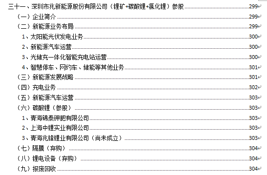 原标题:1000多家锂电池产业链企业-兆新股份:充电桩+锂盐锂矿+回收利用 车研咨询研究了锂电池产业链(锂电池、正极、负极、隔膜、电解液、锂电设备、锂矿锂盐、回收利用)市场1000多家企业的经营状况。 其中,车研咨询发布《2018-2025年中国锂矿与锂产品市场发展趋势与投资前景预测报告(2018版)》、《2018年中国100家锂矿与锂产品企业经营分析报告(2018版)》,对中国锂矿与锂产品市场100家企业的发展进行了统计分析(分公司/子公司与母公司按一家公司计算)