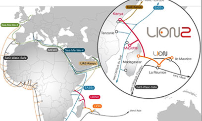 
	
                    
	【電纜網(wǎng)訊】據(jù)毛里求斯電信公司Emtel透露，印度洋海底光纜系統(tǒng)2號，即LION2，日前在距離肯尼亞海岸8-9公里處發(fā)生故障。

	

	據(jù)初步調(diào)查，海上作業(yè)是導(dǎo)致LION2海底光纜系統(tǒng)發(fā)生故障的原因