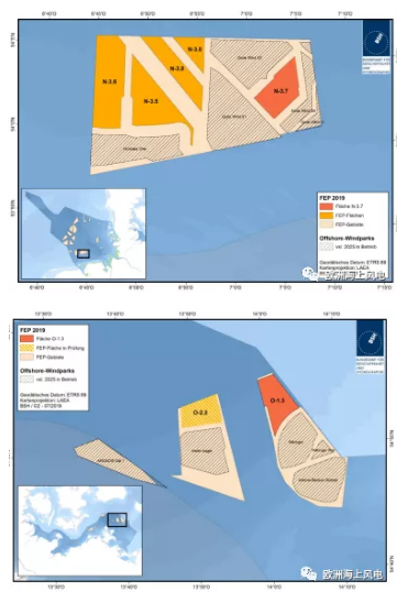 近日，德國聯(lián)邦海洋和水文局（BSH）公布了對N-3.7、N-3.8和O-1.3三個地點(diǎn)安裝海上風(fēng)電項目的初步評估結(jié)果。目前，BSH已經(jīng)開通了公開渠道，聽取相關(guān)人士的意見。此次，德國聯(lián)邦海洋和水文局（BSH）依據(jù)德國《海上風(fēng)能法》評估了這三個地區(qū)安裝海上風(fēng)電的可行性，重點(diǎn)對海洋環(huán)境保護(hù)和對海域內(nèi)的航運(yùn)活動的影響兩方面進(jìn)行評估。經(jīng)過初步審查，德國聯(lián)邦海洋和水文局（BSH）認(rèn)為N-3.7、N-3.8和O-1.3這三個區(qū)域適合安裝和運(yùn)營海上風(fēng)電項目。圖片來源：BSHN-3.7和N-3.8兩個地區(qū)位于北海德國專屬經(jīng)