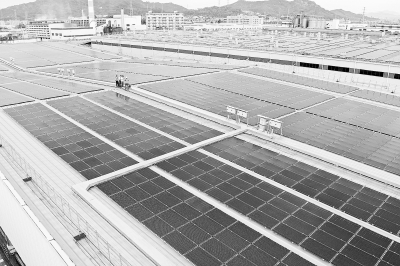 7月16日下午，百威雪津（漳州）4.6MW分布式光伏发电项目调试完成，正式发电并网。这是龙文区首个利用工业厂房屋顶光伏发电并实现自发自用的大型新能源项目。